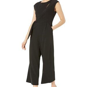 Calvin Klein Jumpsuit with Keyhole & Knotted Side Detail